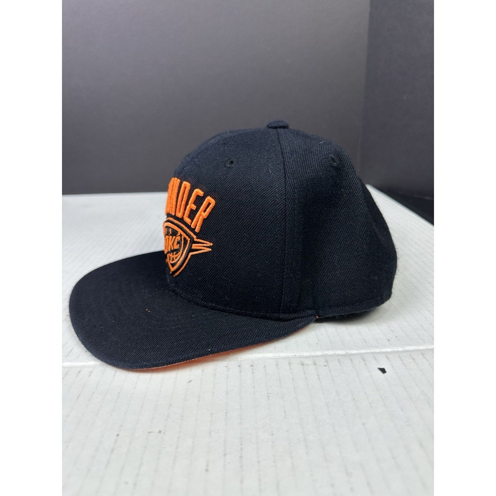 Adidas OKC Oklahoma City THUNDER Black & Orange Snapback‎ Hat Adult Adjustable - Picture 3 of 5